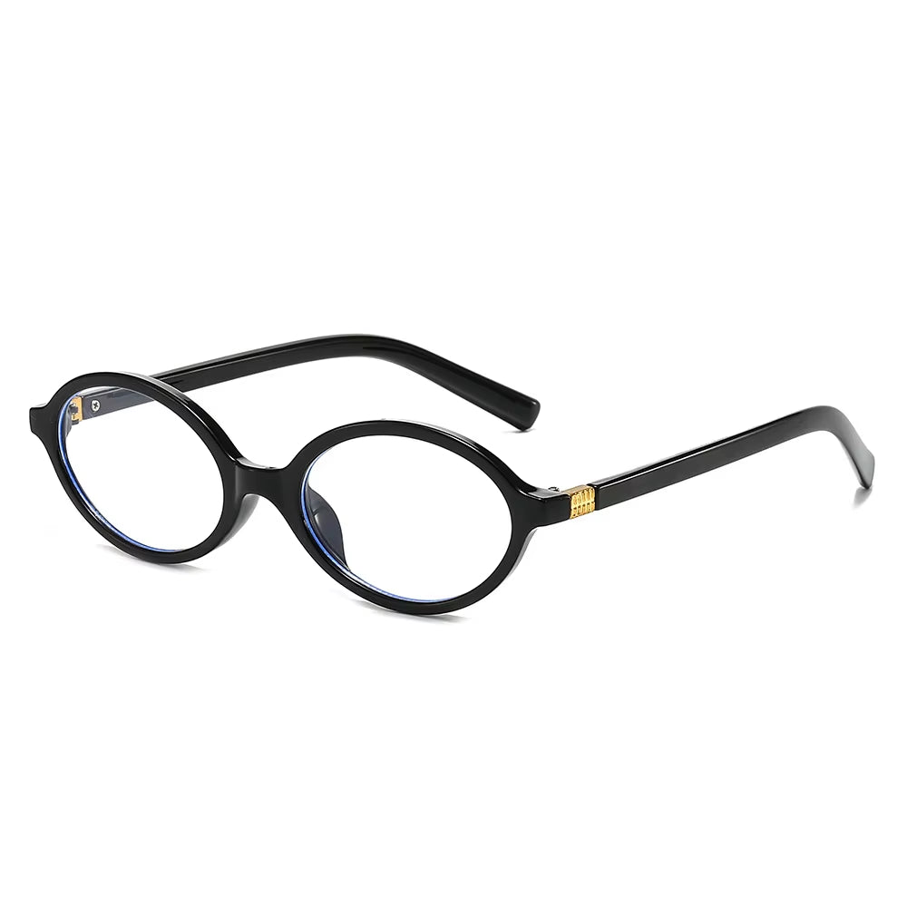 Fashion Small Oval Glasses Frame Women anti Blue Light Ins Popular Blue Light Blocking Eyeglasses Ladies